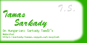 tamas sarkady business card